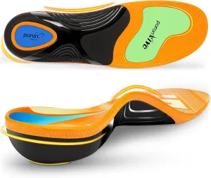 Plantar Fasciitis Insoles Shoe Inserts for Men Women, Arch Support Orthotics Inserts, 240lbs Heavy Duty Work Boot Insoles for Men, Relief Flat Feet, Achilles Tendonitis, Standing All Day
