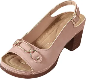 Platform Sandals Women Espadrille Wedge Casual Slippers Open Toe Dressy Heels Summer Slingback Wide Beach High Espadrilles Slip on Cute Slip-on Adjustable Buckle Ankle Strap Shoes Wedges