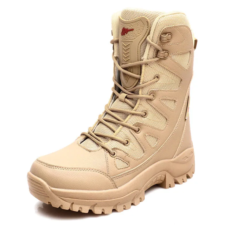 Plush Men Lace Up Casual High Top Snow Boots