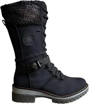 Plush Warm Cotton Shoes Wear And Anti Slip Snow Boots Five Finger Cotton Shoes Outdoor Sports Womens Mid Calf Size7