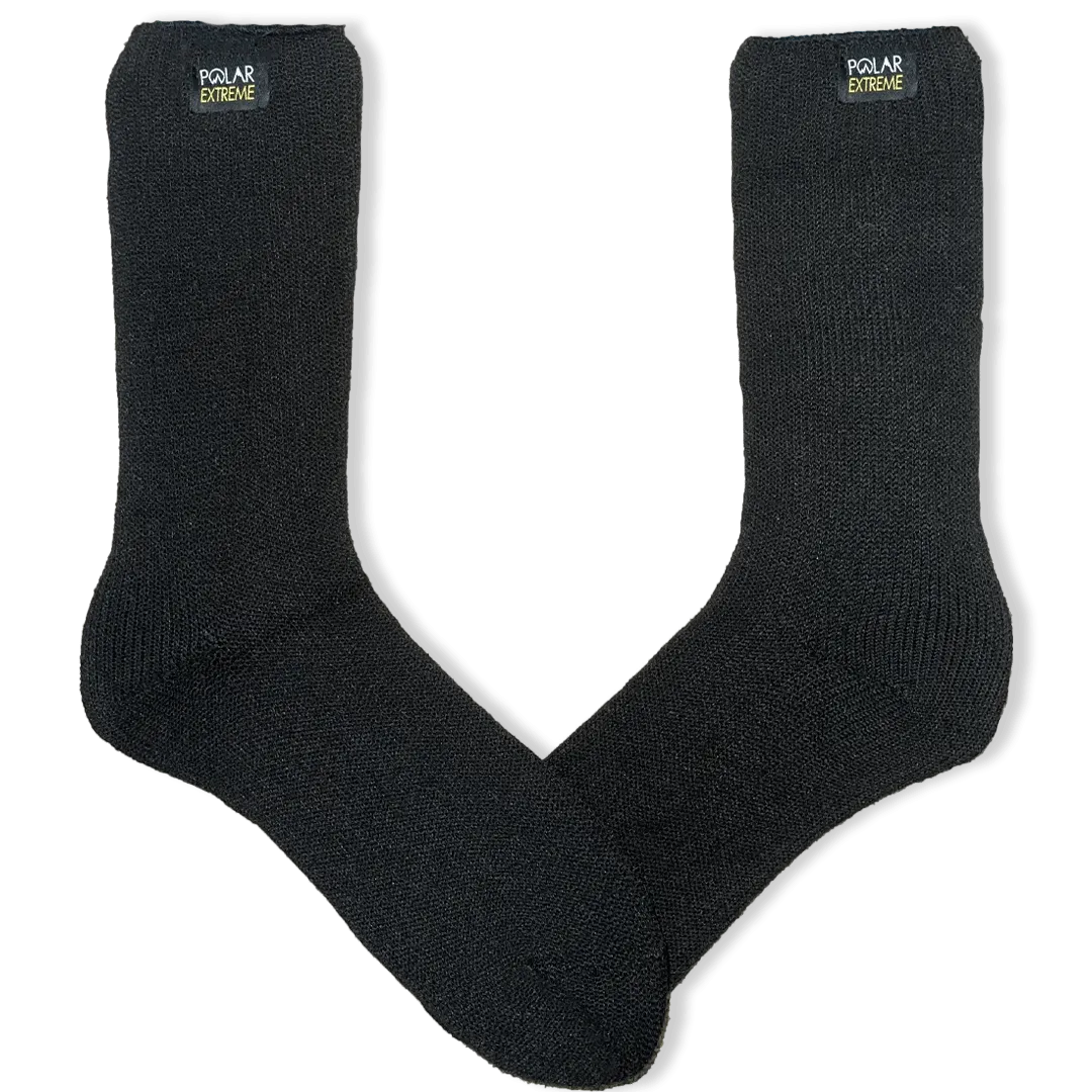 Polar Extreme Heat Men's Solid Black Socks