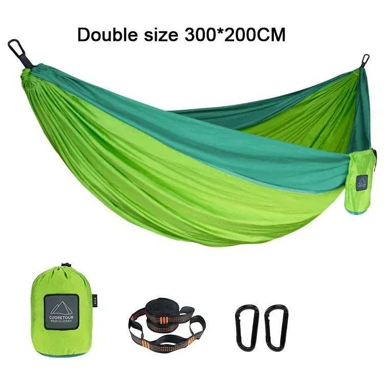 Portable Nylon  Outdoor Camping Hammock - Single/Double Size
