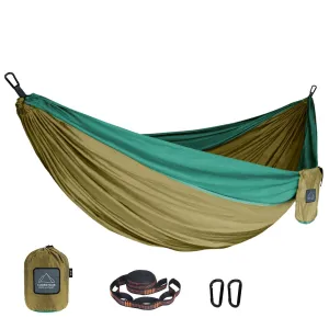 Portable Nylon  Outdoor Camping Hammock - Single/Double Size