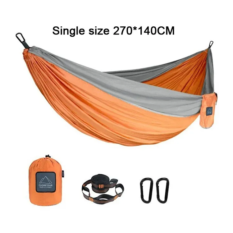 Portable Nylon  Outdoor Camping Hammock - Single/Double Size