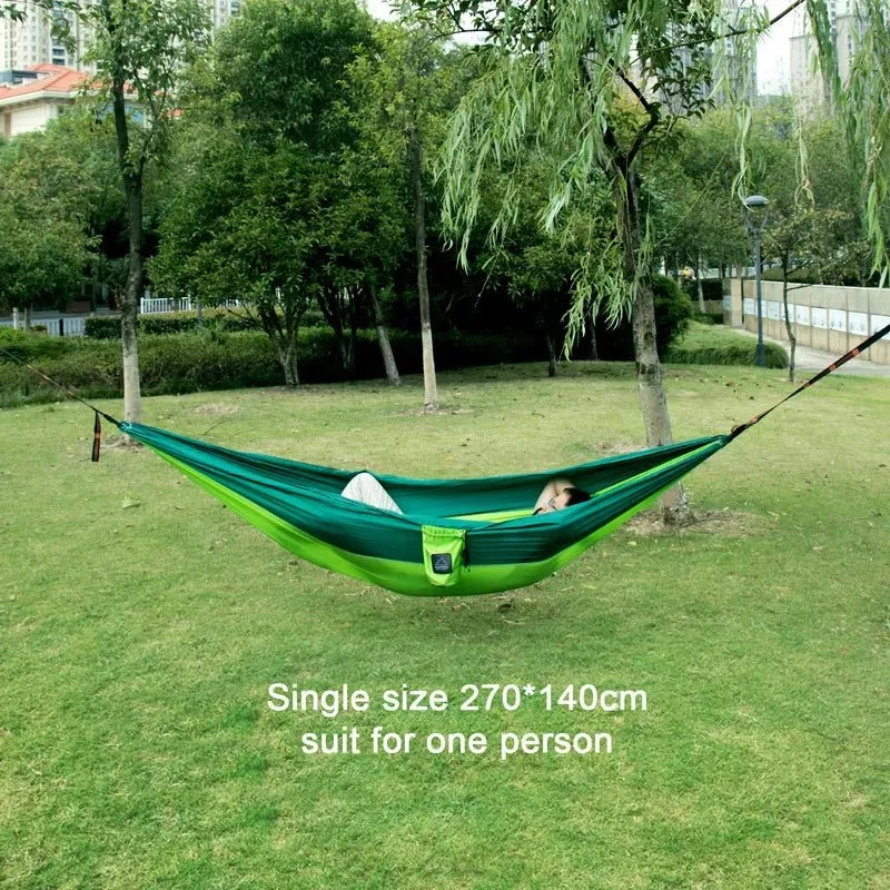 Portable Nylon  Outdoor Camping Hammock - Single/Double Size
