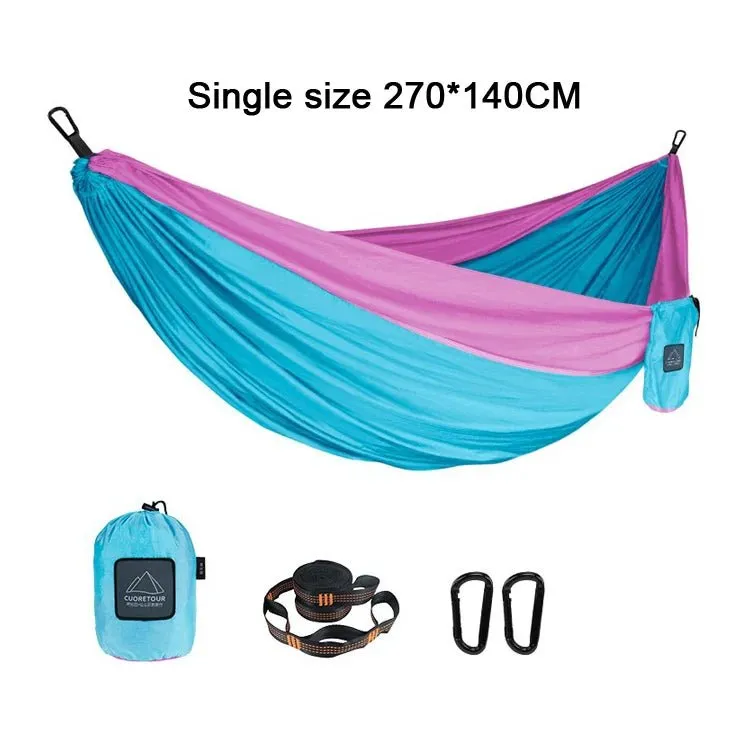 Portable Nylon  Outdoor Camping Hammock - Single/Double Size