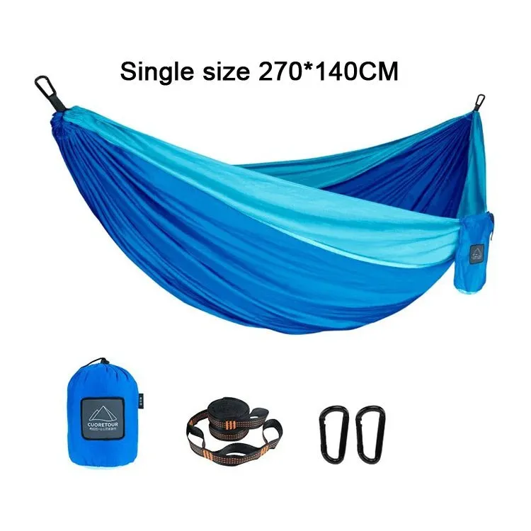 Portable Nylon  Outdoor Camping Hammock - Single/Double Size