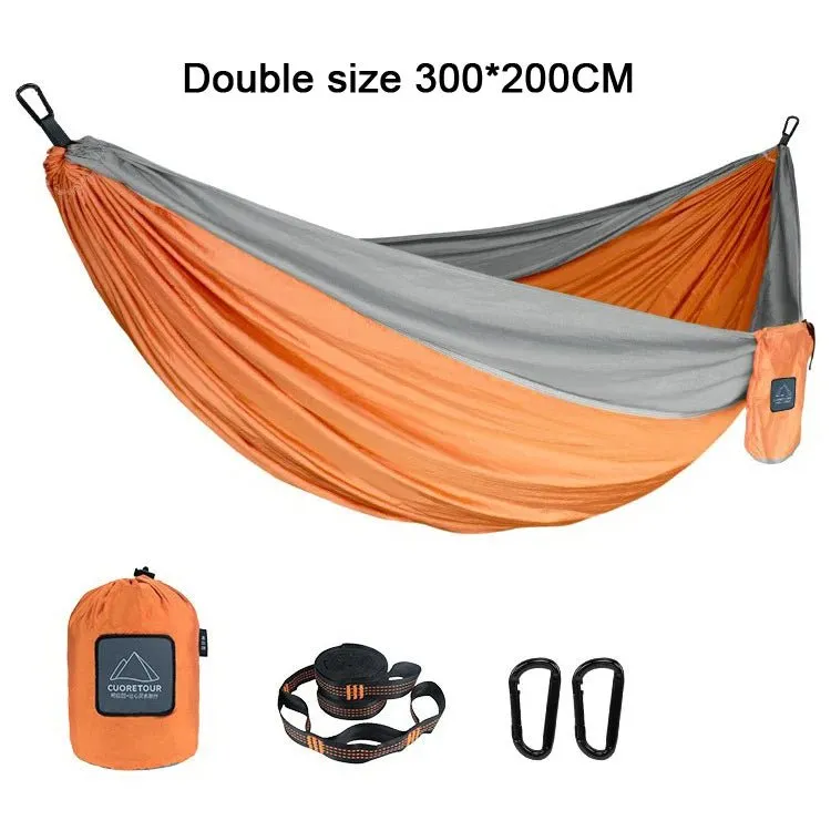 Portable Nylon  Outdoor Camping Hammock - Single/Double Size
