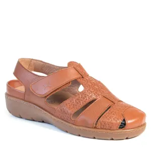 Portofino Women's Fisherman Sandals- Brandy