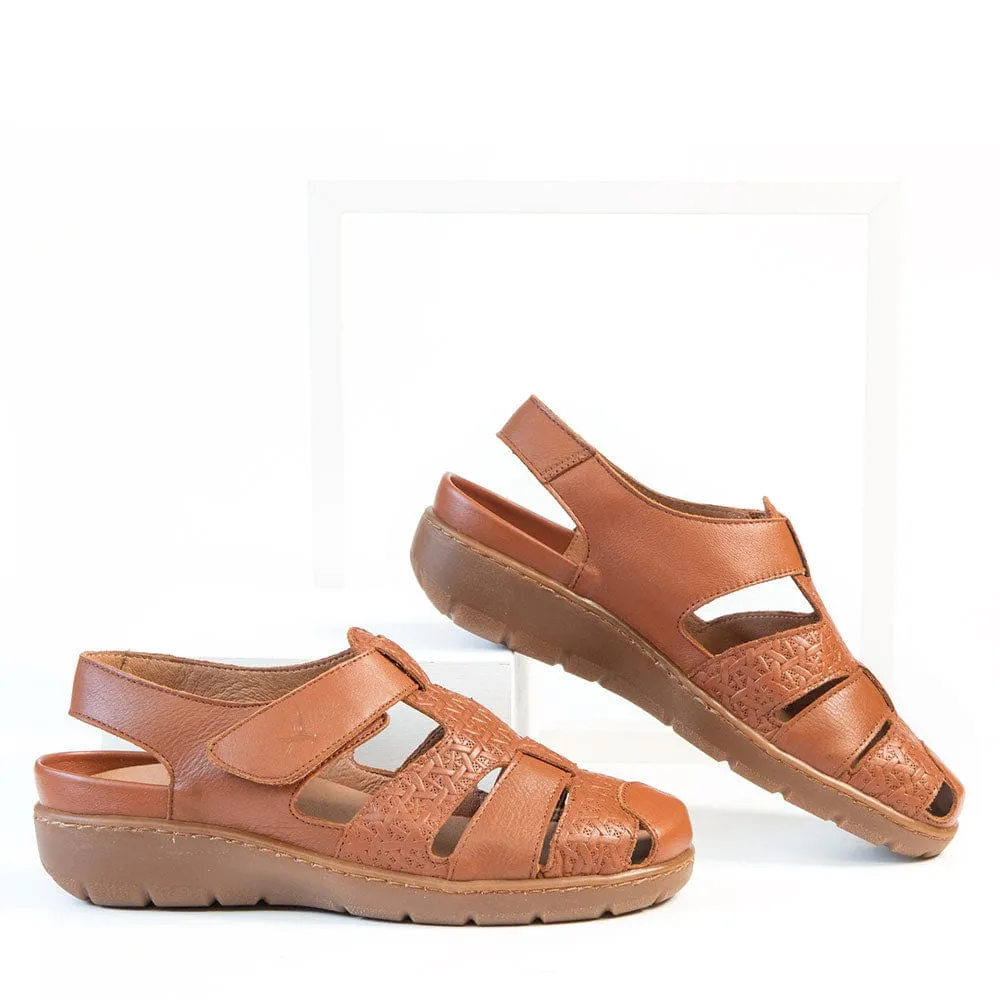 Portofino Women's Fisherman Sandals- Brandy