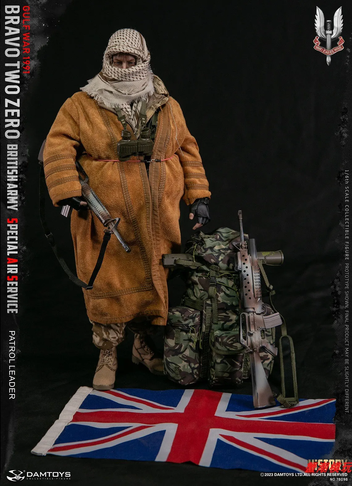 Pre-order 1/6 DAMTOYS 78098 Bravo Two Zero British SAS Patrol leader