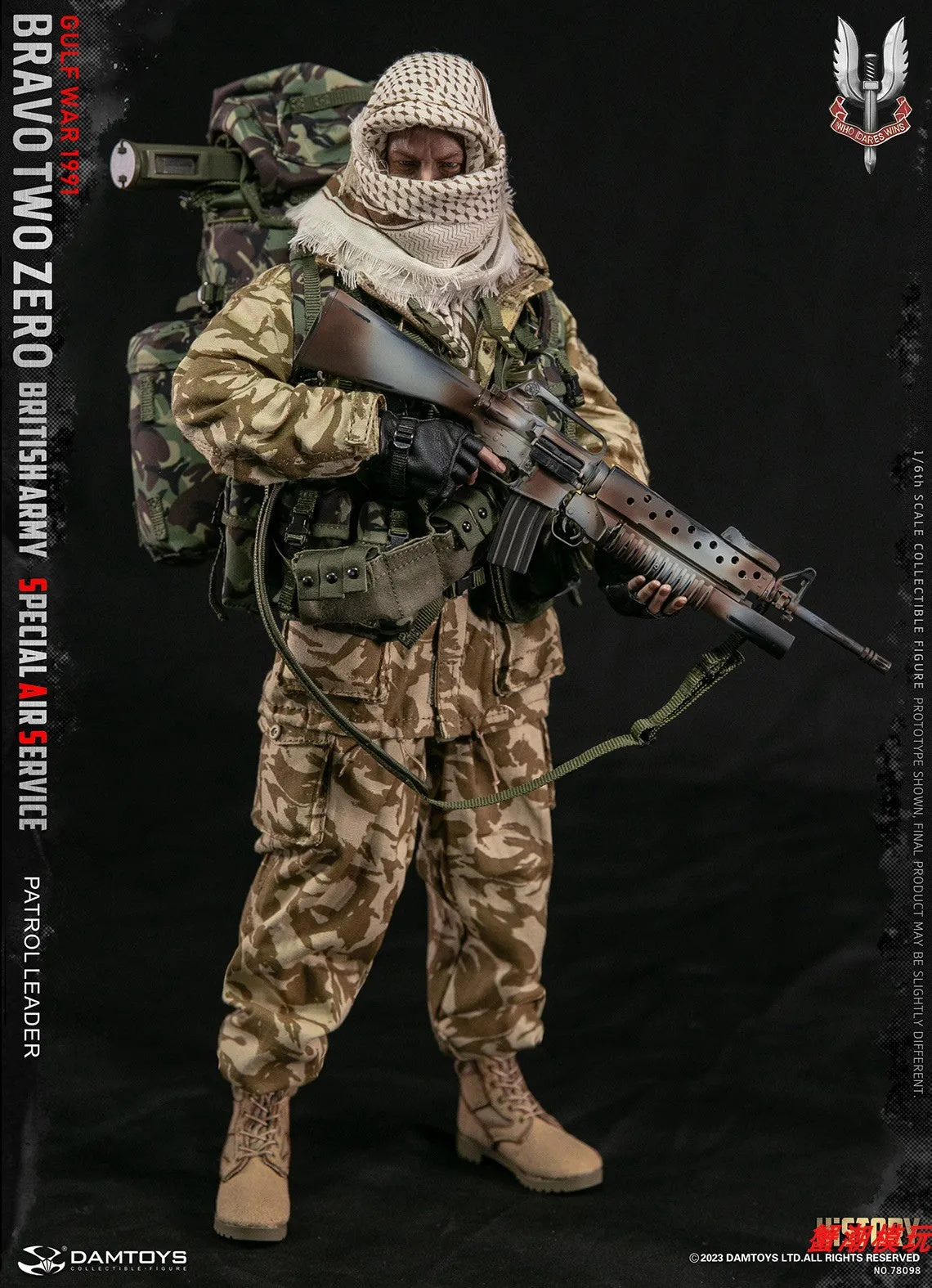 Pre-order 1/6 DAMTOYS 78098 Bravo Two Zero British SAS Patrol leader