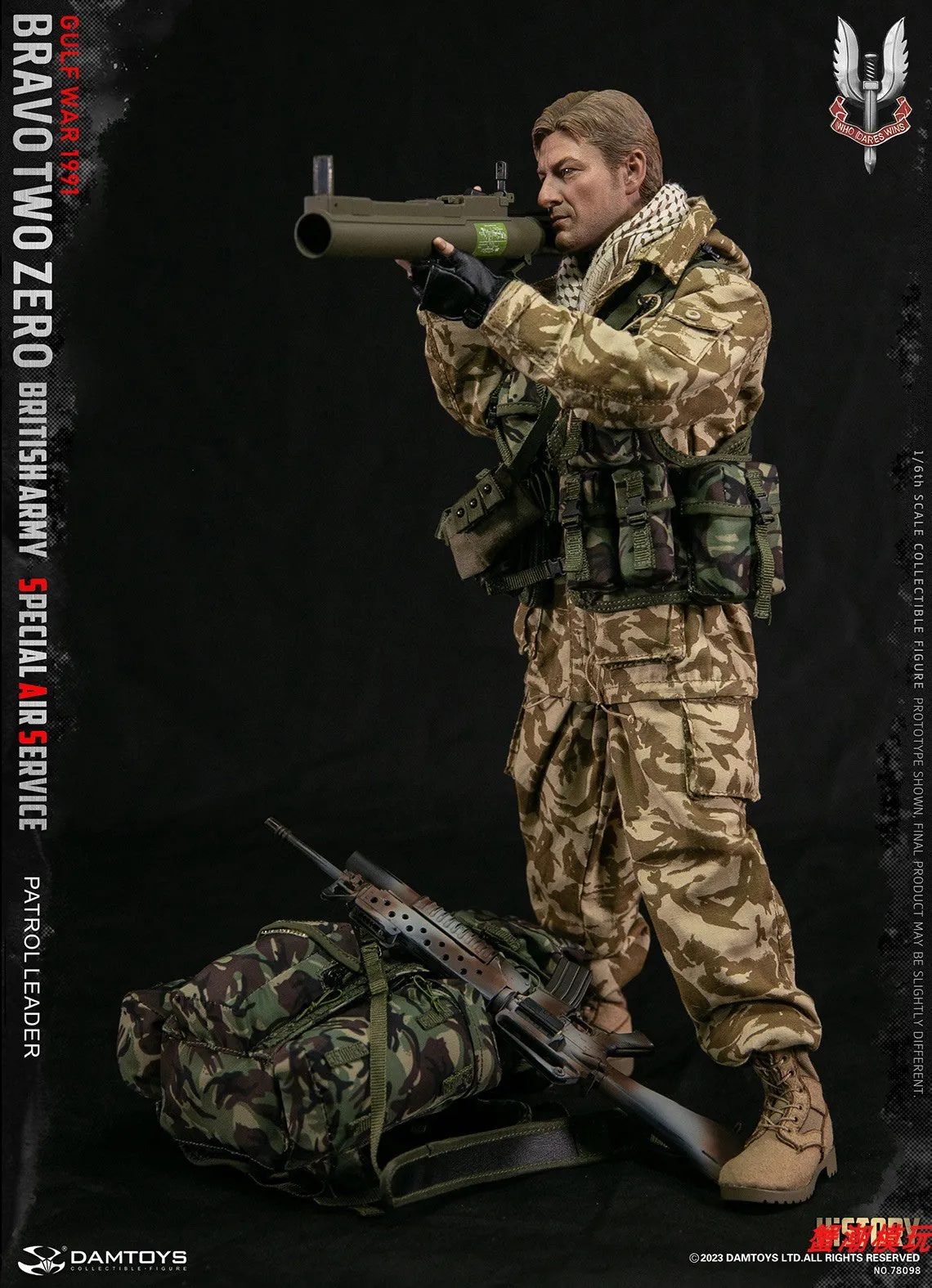 Pre-order 1/6 DAMTOYS 78098 Bravo Two Zero British SAS Patrol leader
