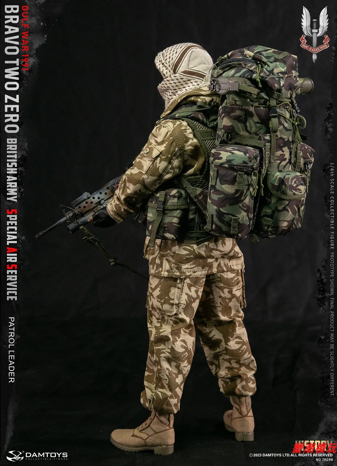 Pre-order 1/6 DAMTOYS 78098 Bravo Two Zero British SAS Patrol leader