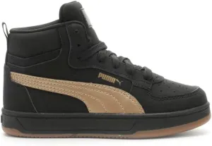 Puma - Kids Puma Caven 2.0 Mid NBK Shoes, Color Puma Black/Gold/Gum, Size: 1.5 M US Little Kid