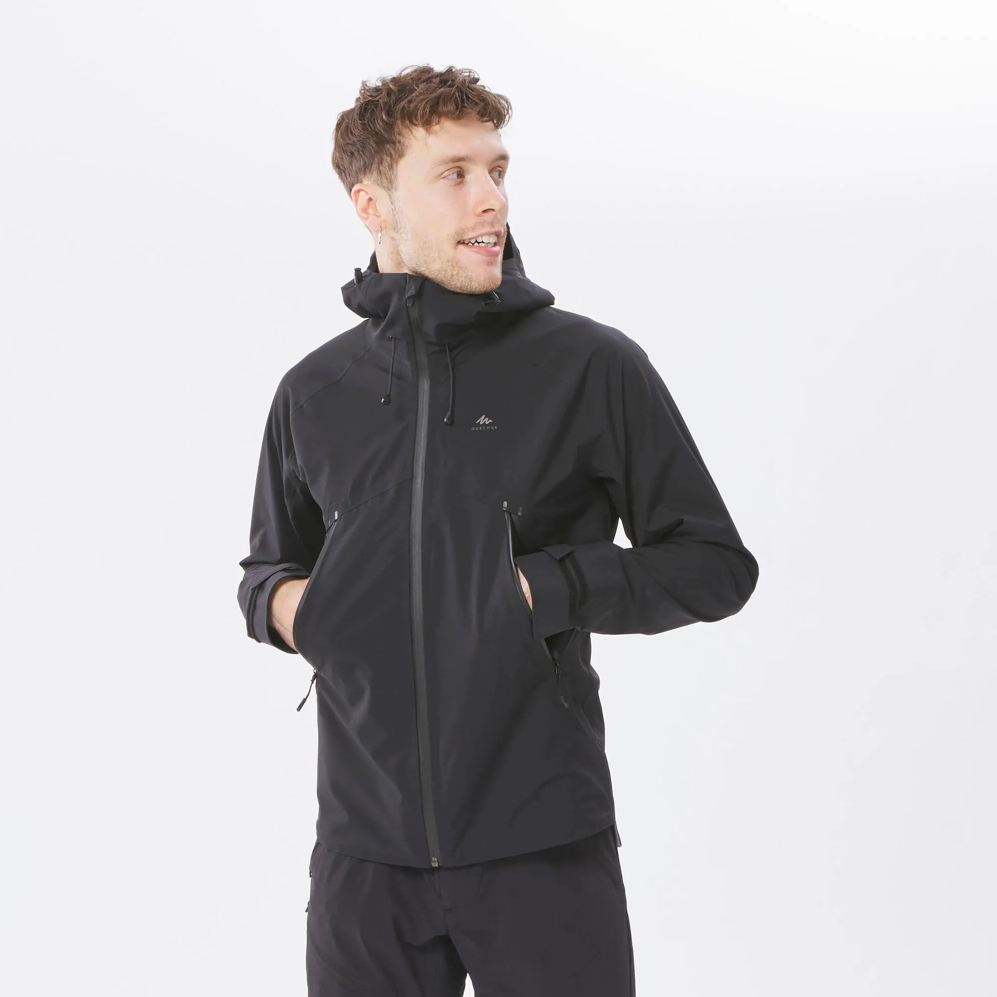 Quechua Men's Hiking Lightweight Waterproof Jacket MH500