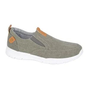 R Dek M584 GREY Slip on Canvas Shoe M584F