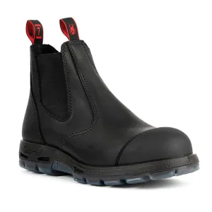 Redback Boots® USBBKSC65 Working Boots, 6.5, Black, Steel Toe, Leather Upper, Polyurethane Outsole