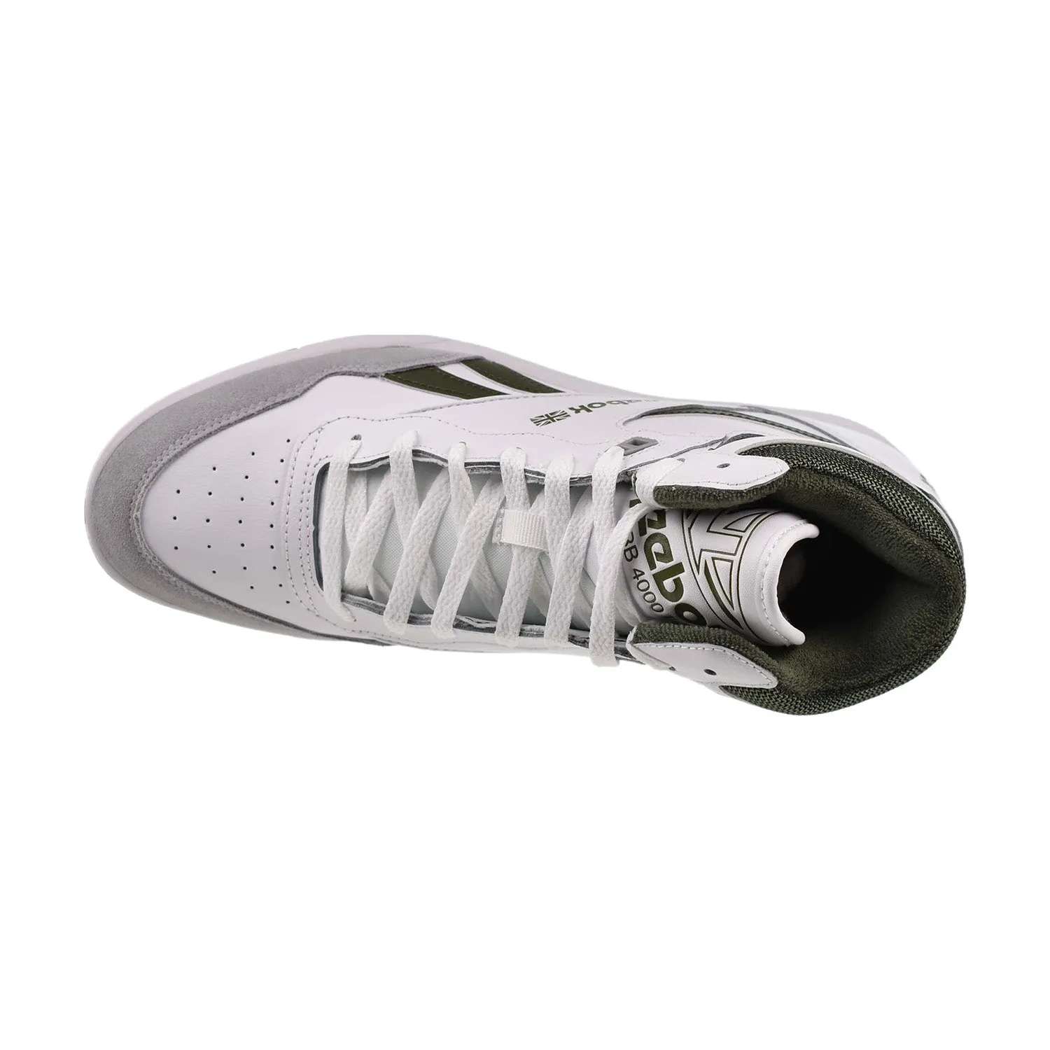 Reebok BB4000 II Mid Men's Shoes White-Varsity Green
