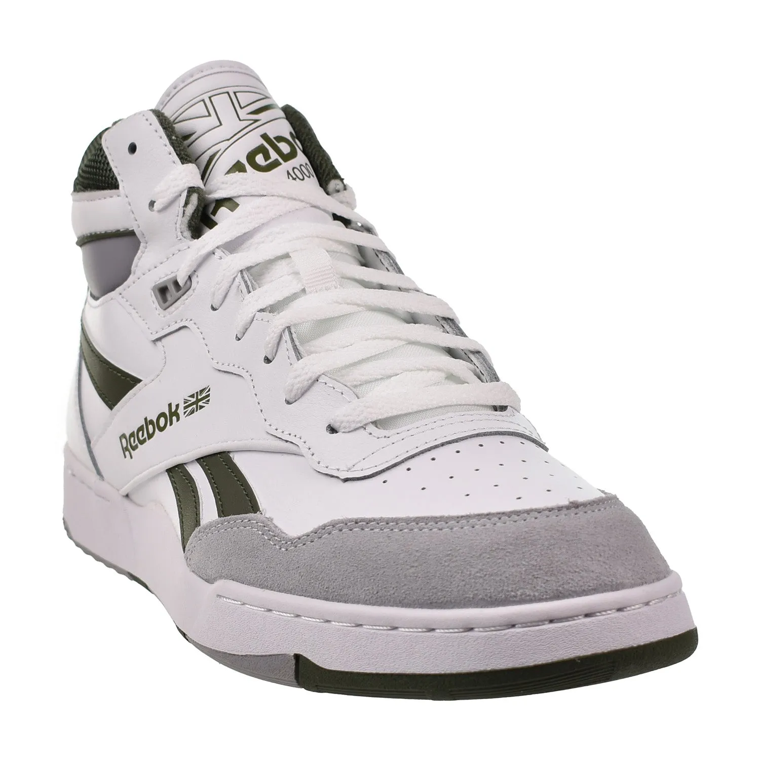 Reebok BB4000 II Mid Men's Shoes White-Varsity Green