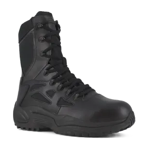 Reebok RB8874 Men's Rapid Response RB Composite Toe Tactical Boots - Side Zip - Black