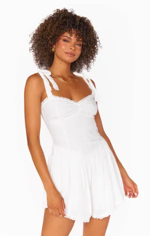 Regal Romper | White
