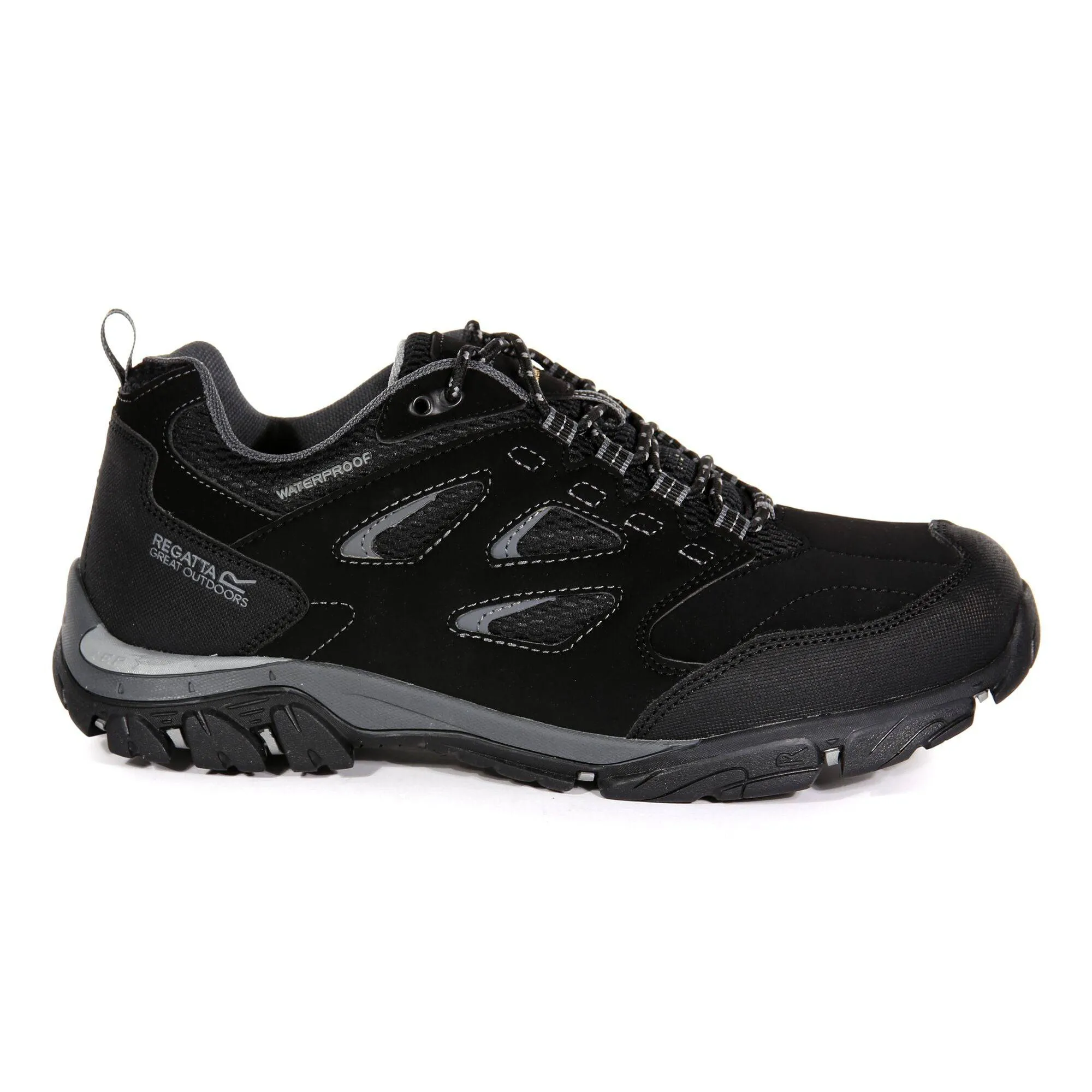 Regatta Mens Holcombe Shoe -BLACK/GRANITE