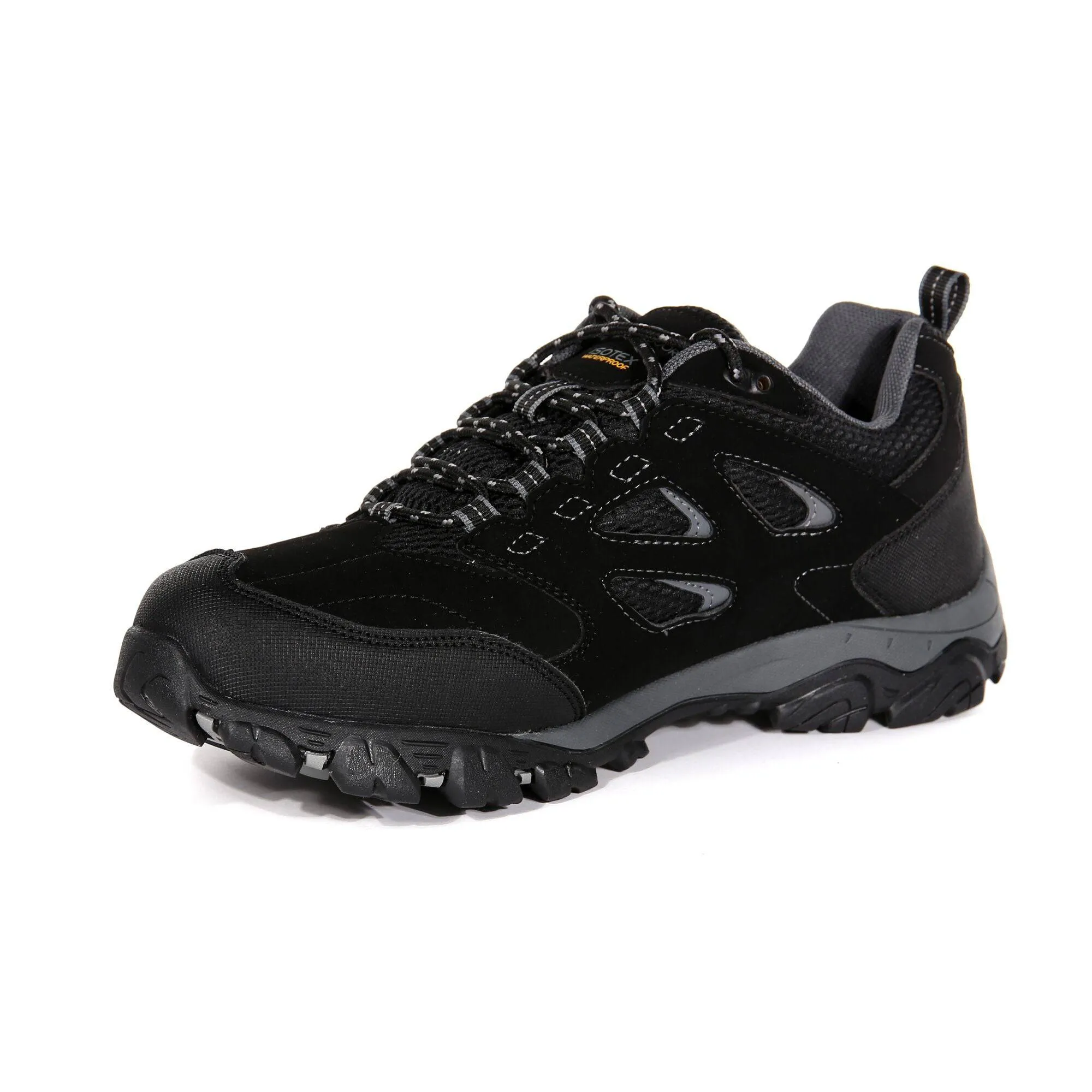 Regatta Mens Holcombe Shoe -BLACK/GRANITE