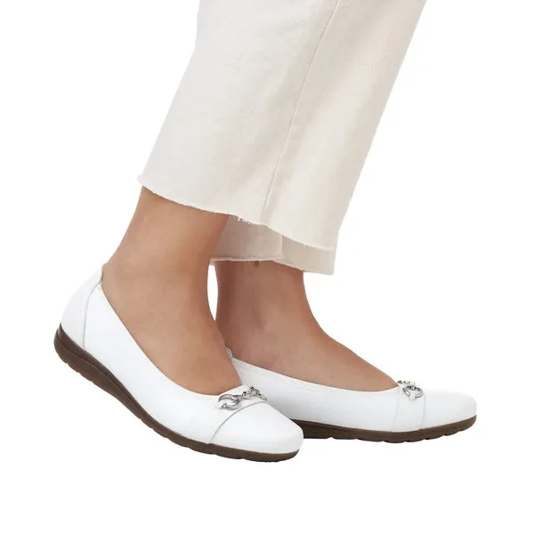 Reiker Ballerina slip-on shoe L9360-80 White