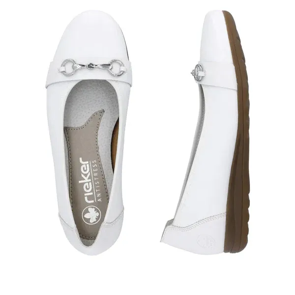 Reiker Ballerina slip-on shoe L9360-80 White
