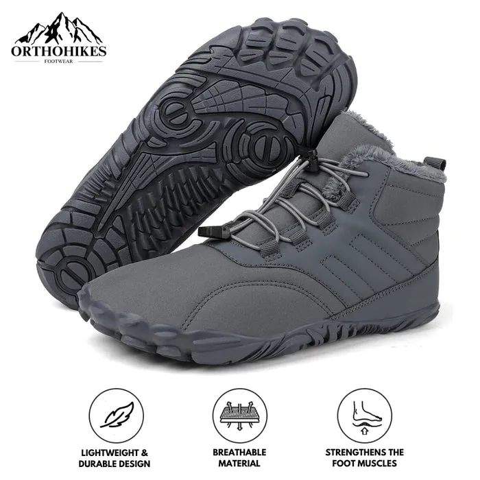 Retails $158  NEW Orthohikes® Outdoor Pro - Slip Resistant Waterproof Fur Lined Boot Men's Sz 12 BLACK