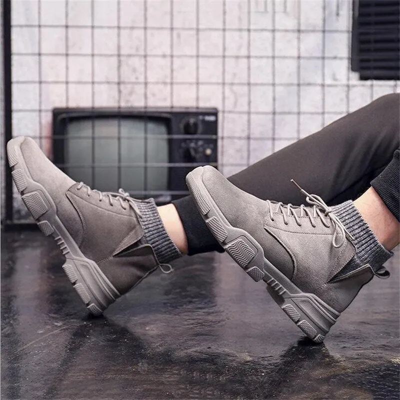 Rib Knit Tactical Boots