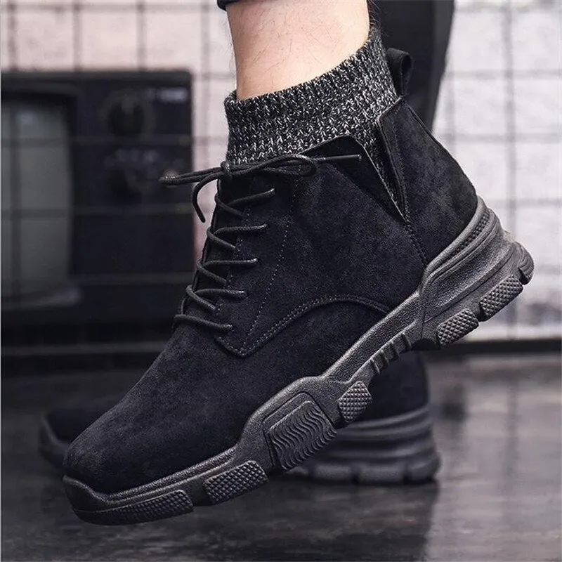 Rib Knit Tactical Boots