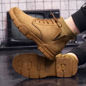 Rib Knit Tactical Boots
