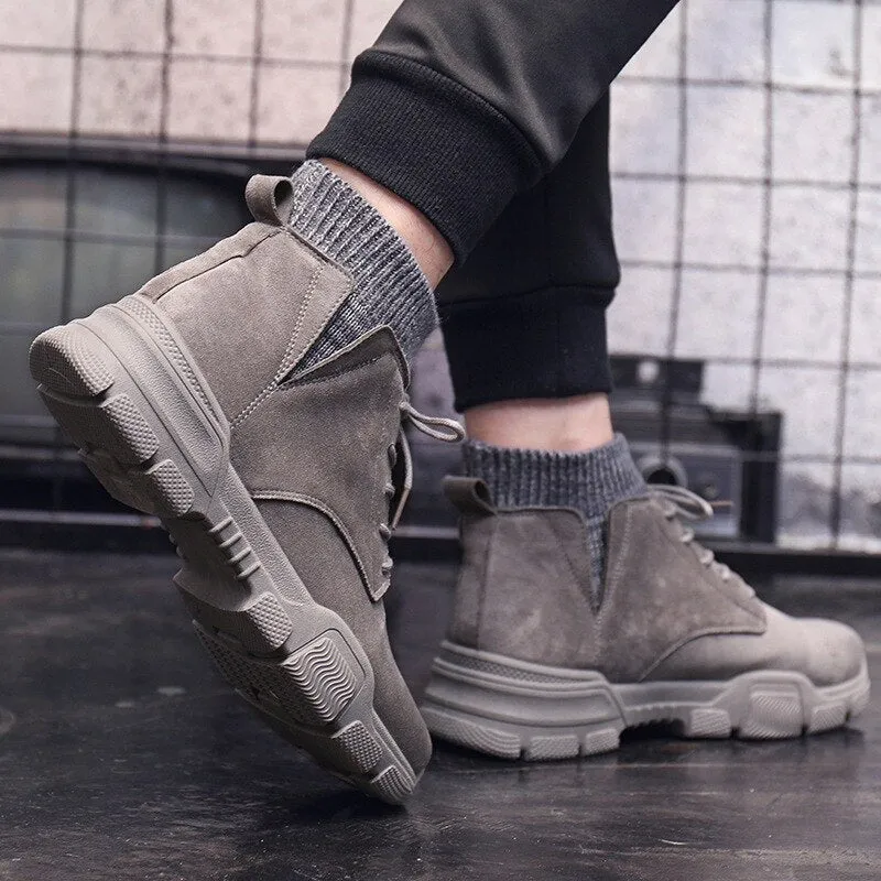 Rib Knit Tactical Boots