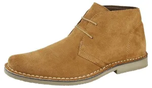 Roamers M420 Sand 2 Eyelets Mens Suede Desert Boots
