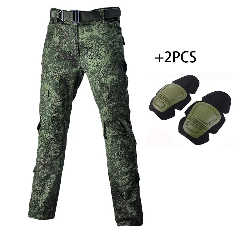 Russian Tactical Camouflage Uniform  pads Military Combat Suits Working Hunting Clothes