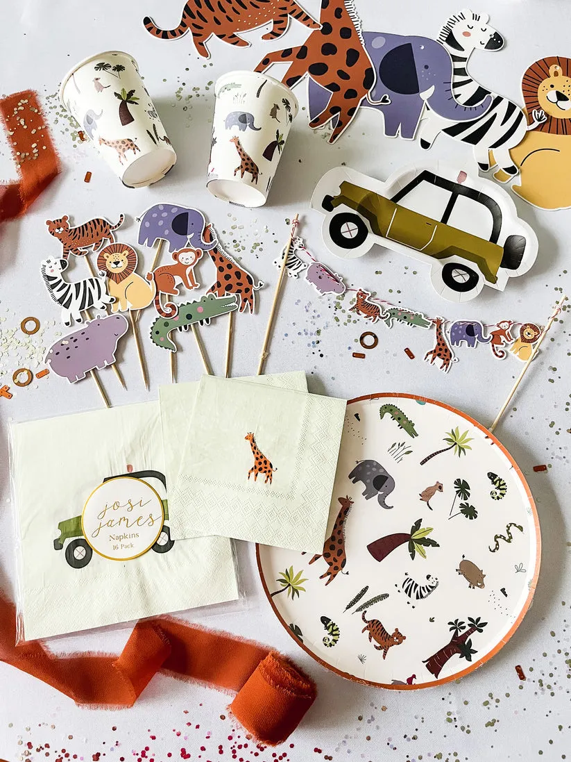 Safari Jeep Napkins Large-16pk. S0138