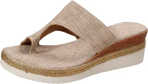 Sandals For Women 2025 Beach,Womens Sandals Comfort Dressy Toe Ring Slide Sandals Outdoor Beach Travel Platform Shoes
