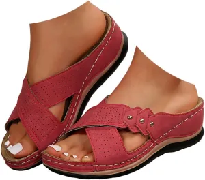 Sandals for Women Dressy Summer, Spring Sandals for Women Comfortable Slippers with Arch Support Sandal Flip Flops