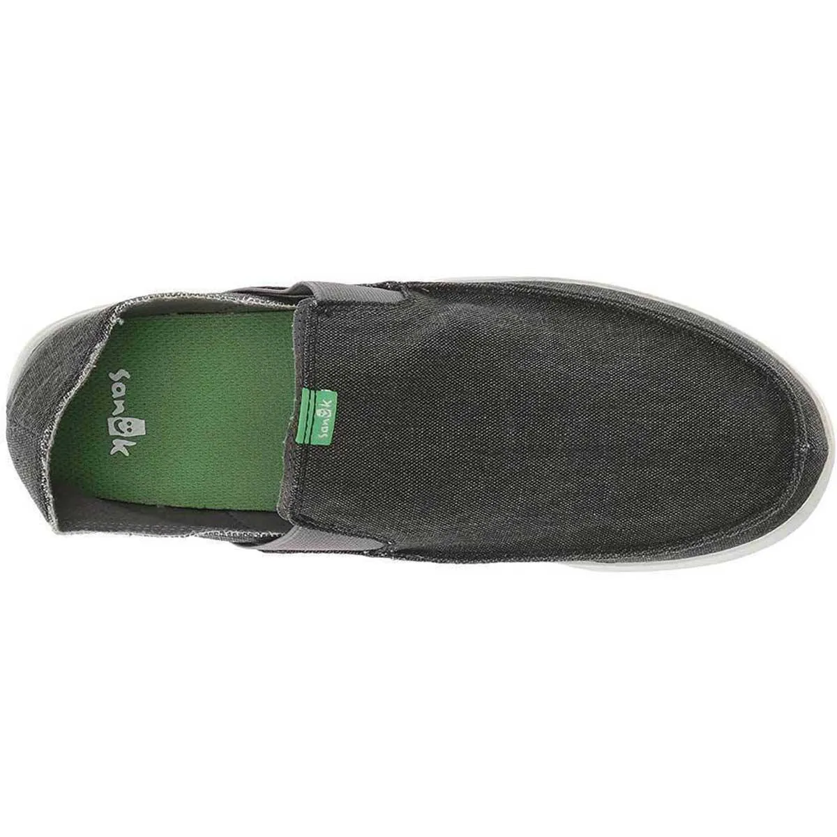 Sanuk Men's Sneaker - Pick Pocket Canvas Slip On Black Size 13 | 1094612-BLK-130