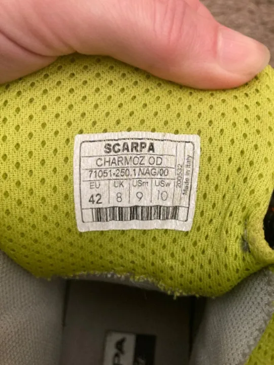 Scarpa Charmoz HD Mountaineering Boots Men's 9/Women's 10
