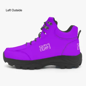 Sixty Eight 93 Logo White Grape High Top Boots