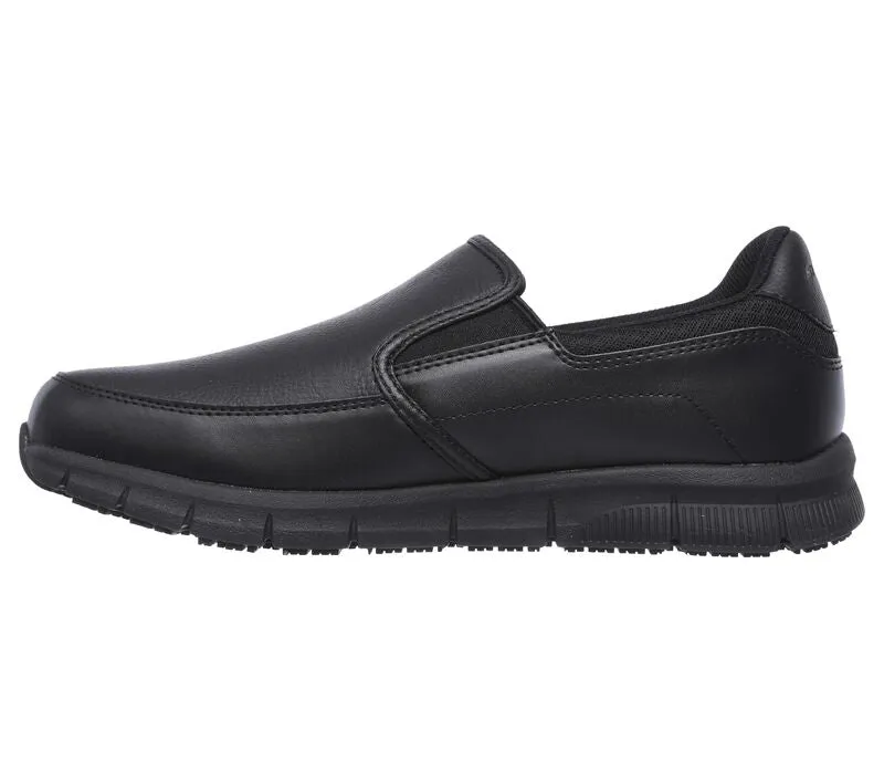 SKECHERS MEN'S  Work Relaxed Fit: Nampa SR #77157 Wide BLK