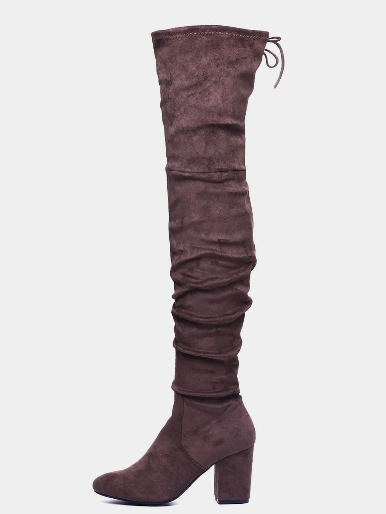 Slothful Thigh High Snow Boots