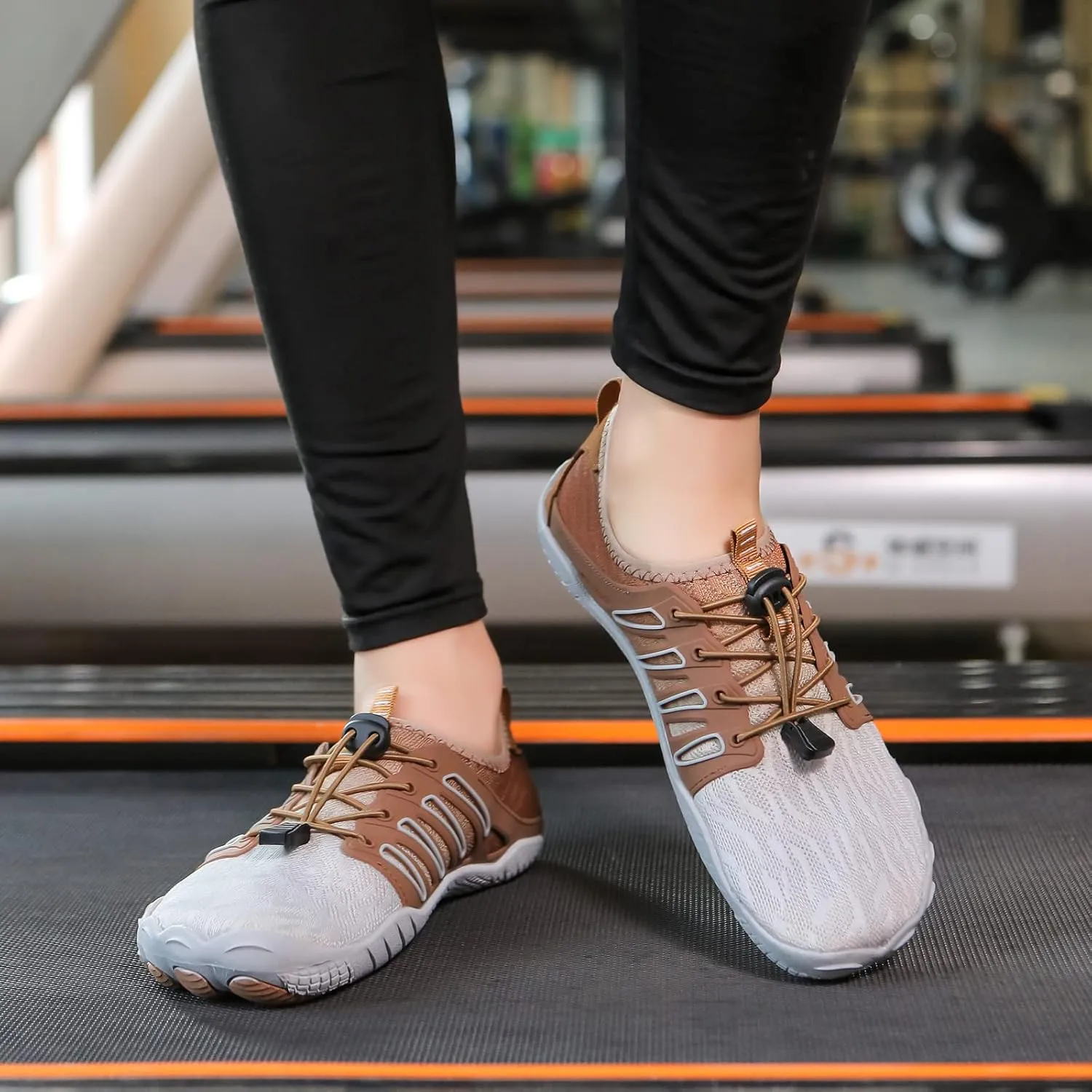 Smoneyful Hike Barefoot Shoes for Women Men, Breathable, Non-Slip Athletic Footwear, Wide Toe Water Shoes, Grounding Shoes and Grounding Barefoot Shoes for Barefoot Womens