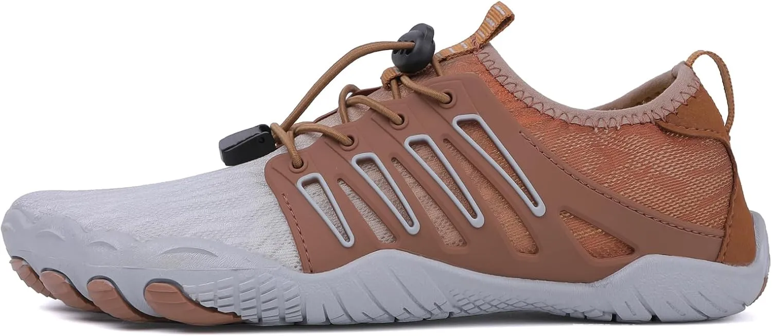 Smoneyful Hike Barefoot Shoes for Women Men, Breathable, Non-Slip Athletic Footwear, Wide Toe Water Shoes, Grounding Shoes and Grounding Barefoot Shoes for Barefoot Womens