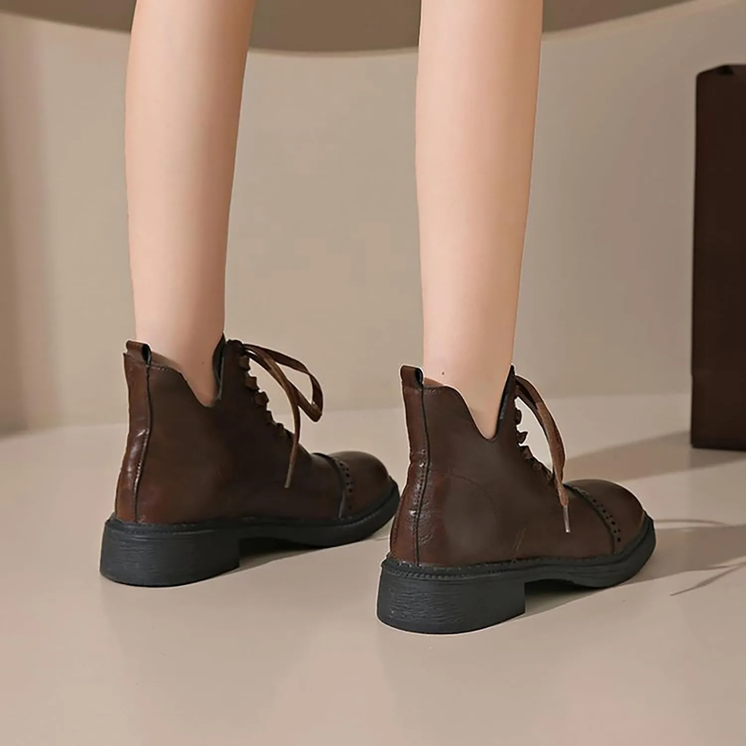 Snow Boots for Women Wide Calf Women's Boots Breathable Fashion Round Head Chunky Heel Women's Shoes Women's Rain Boots Mid Calf