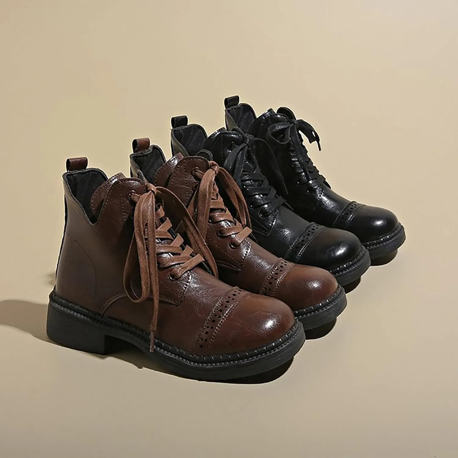 Snow Boots for Women Wide Calf Women's Boots Breathable Fashion Round Head Chunky Heel Women's Shoes Women's Rain Boots Mid Calf