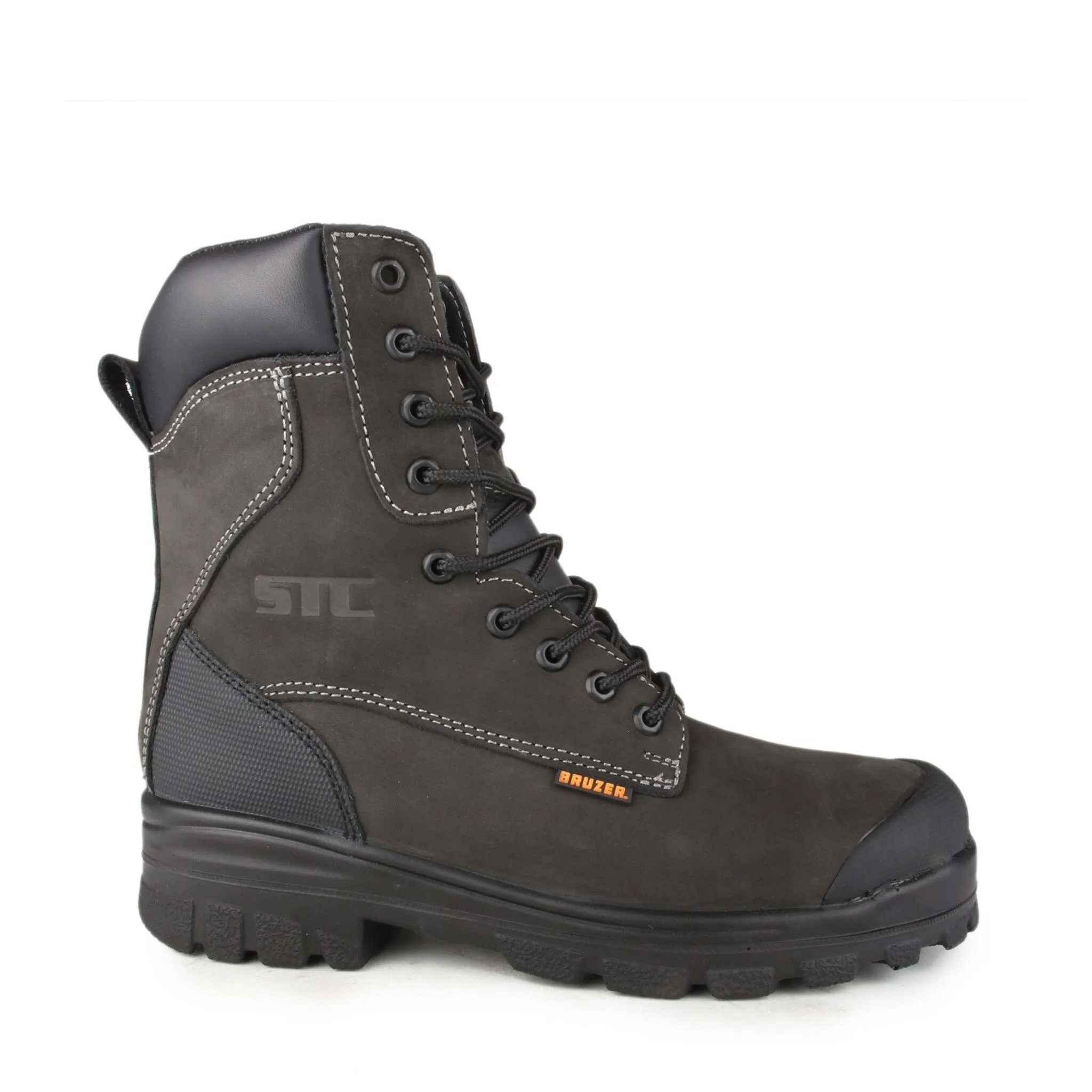 STC Men's 8" Master Safety Work Boots | Waterproof Leather, Steel Toe, Puncture Resistant, Electric Shock Protection, TPU Scuff Toe | Sizes 7-14